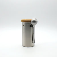 TSUBAME Canister with Hook & Spoon - Sliver