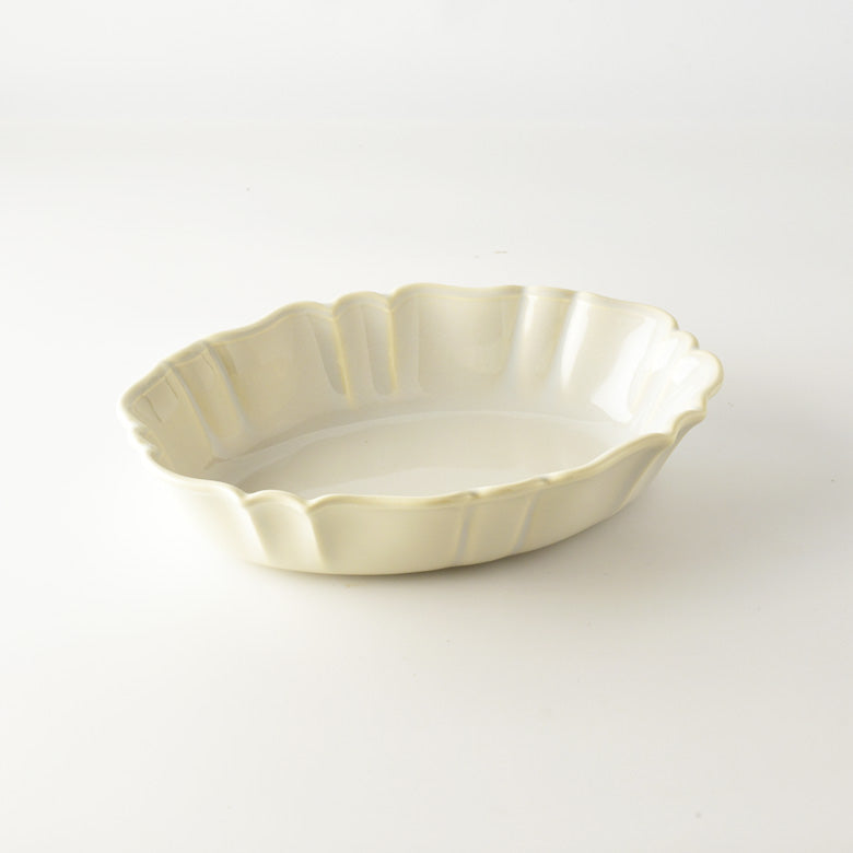 Studio M  Rakott Oval bowl - White