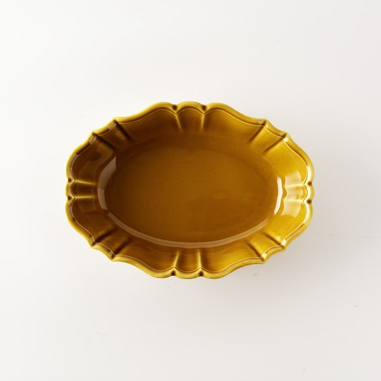 Studio M  Rakott Oval bowl - Brown