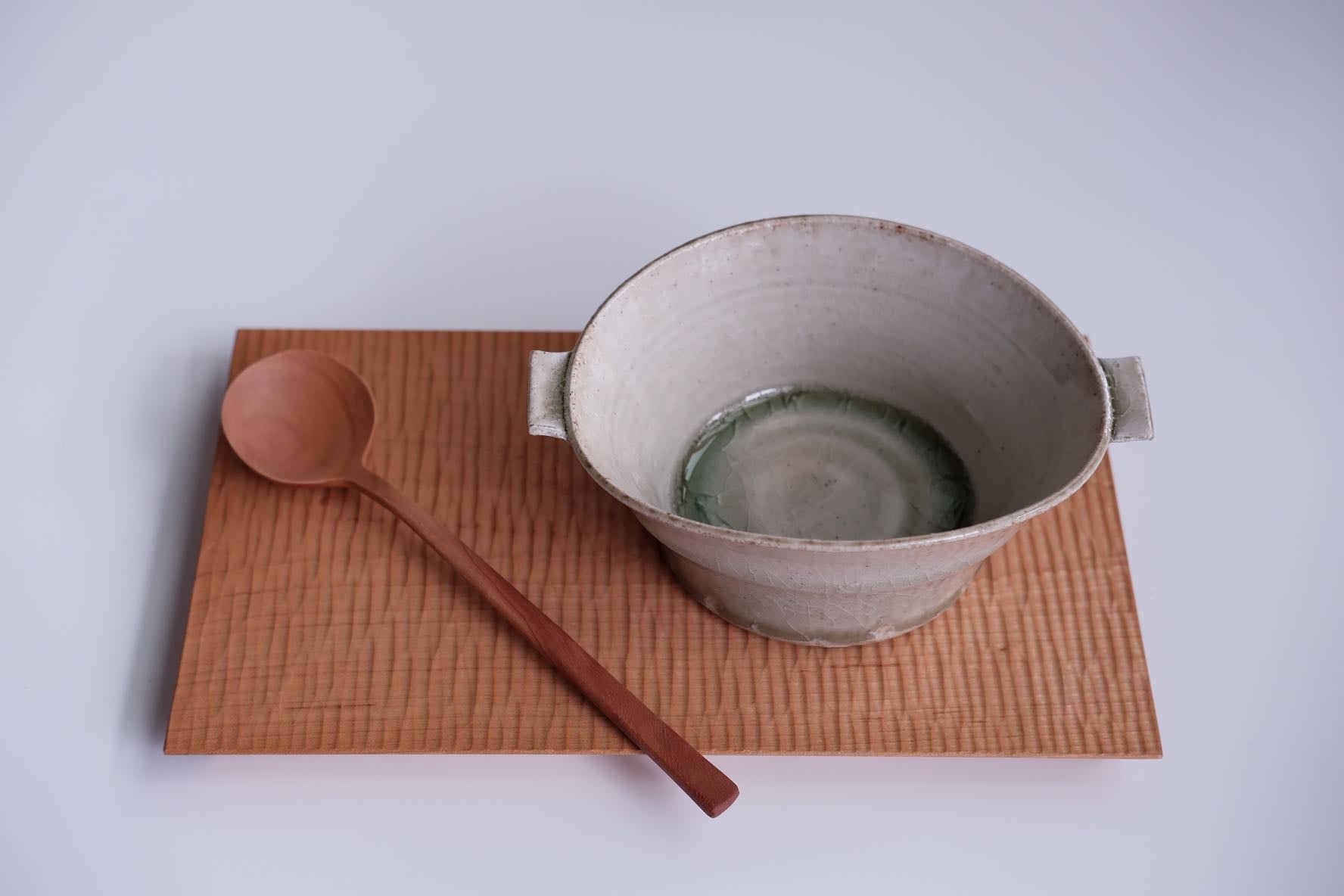 Bowl Ash Glaze - Japanese artist Kei Kawachi 河内啓