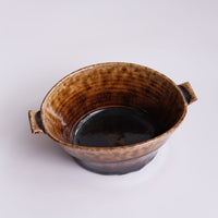 Bowl Amber - Japanese artist Kei Kawachi 河内啓