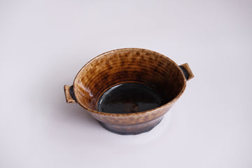 Bowl Amber - Japanese artist Kei Kawachi 河内啓