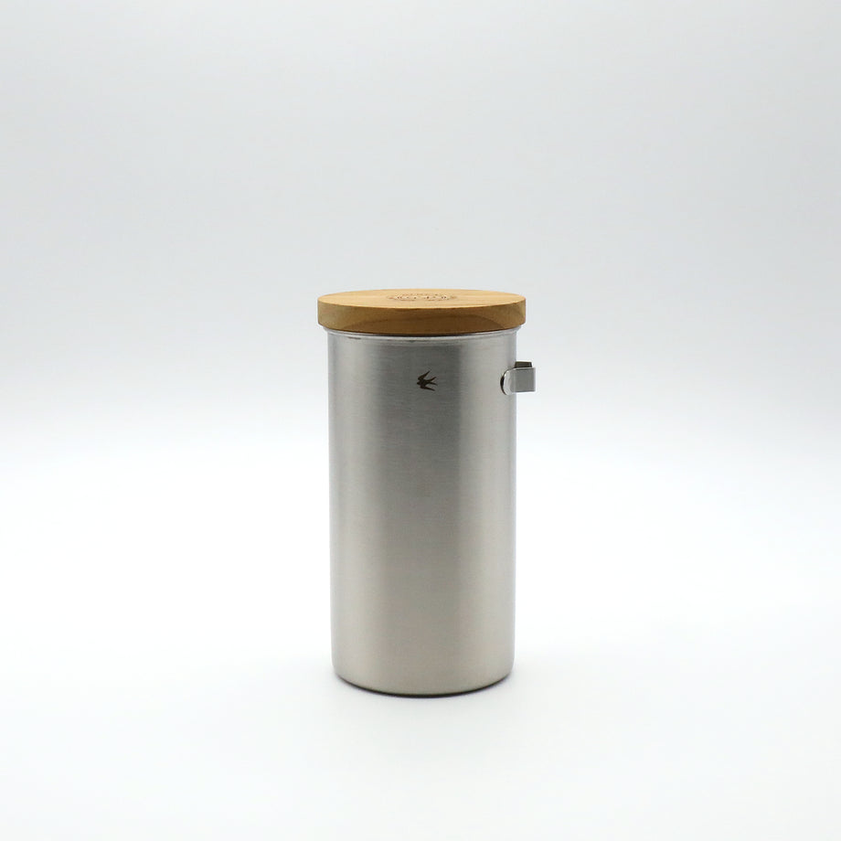 TSUBAME Canister with Hook &amp; Spoon - Sliver