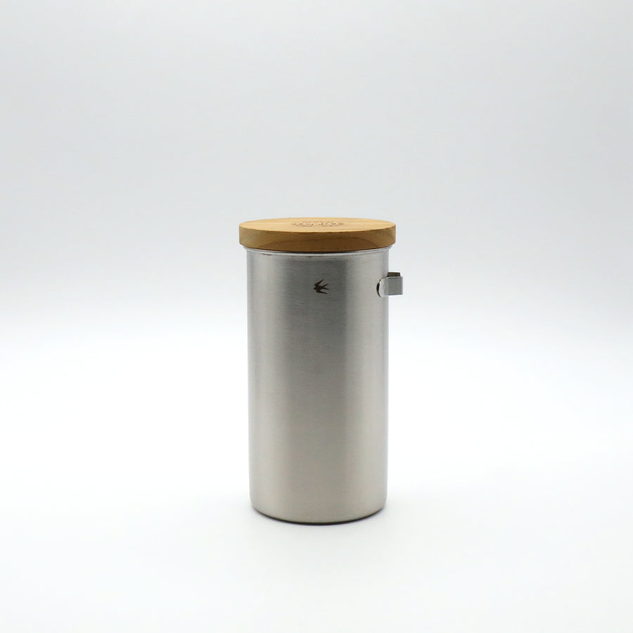 TSUBAME Canister with Hook & Spoon - Sliver