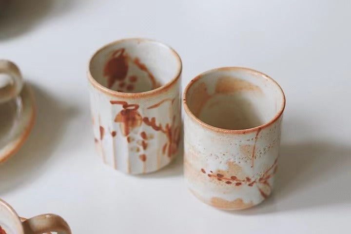 Rough Pottery Ceramic Handmade Tumbler