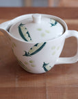 Green Bean Tea Pot & Tea Cups