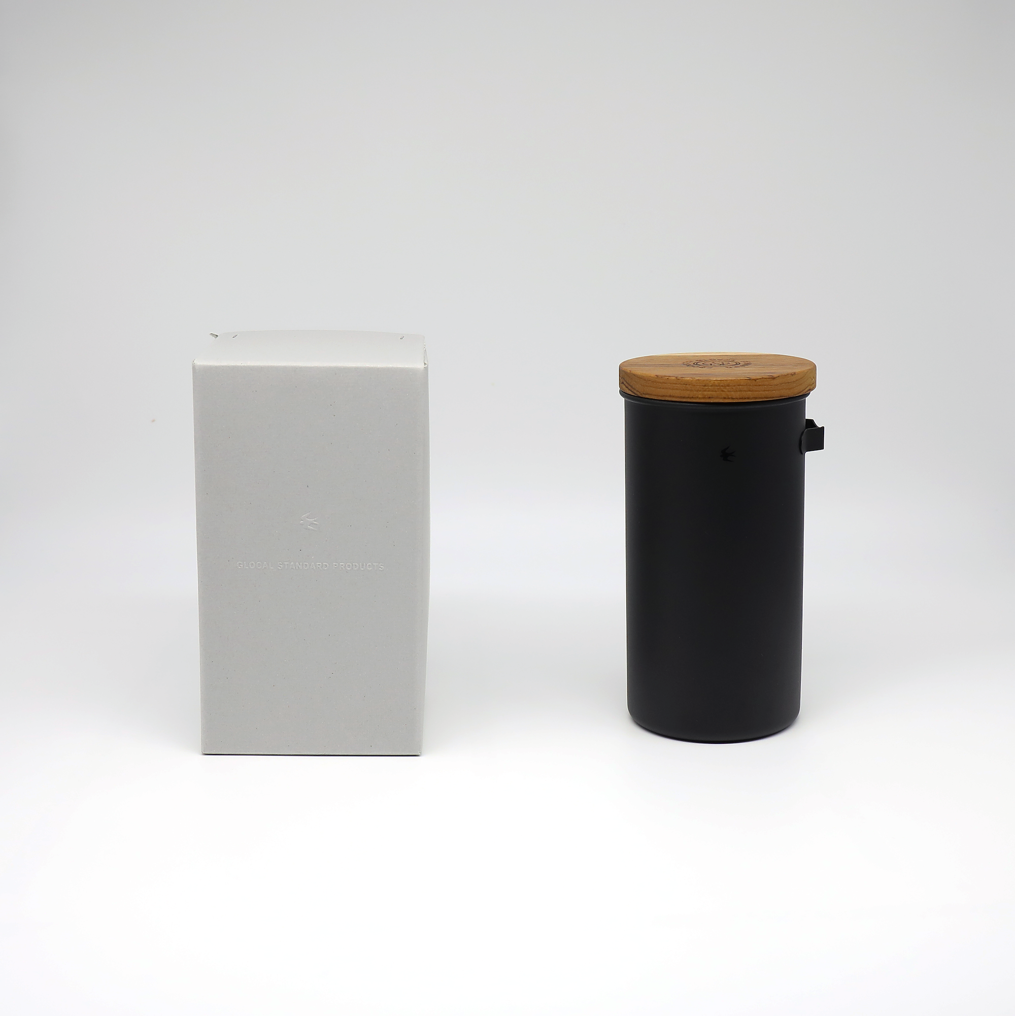 TSUBAME Canister with Hook &amp; Spoon - Black