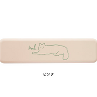 日本制手绘风格猫咪便携餐具