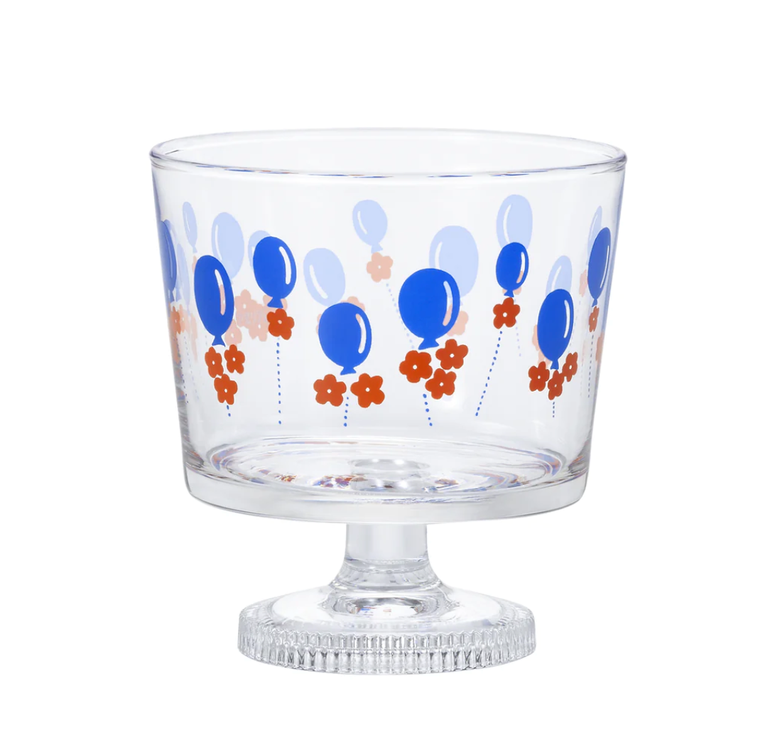 Aderia Glass Dessert Bowl/ Ice Cream Bowl - Blue Balloon