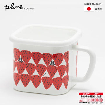 Plune 珐琅多方壶 - 草莓