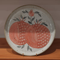 Cool Banana Hand Craft Plate - Pomegranate