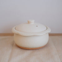 Japanese Flower Donabe Clay Pot