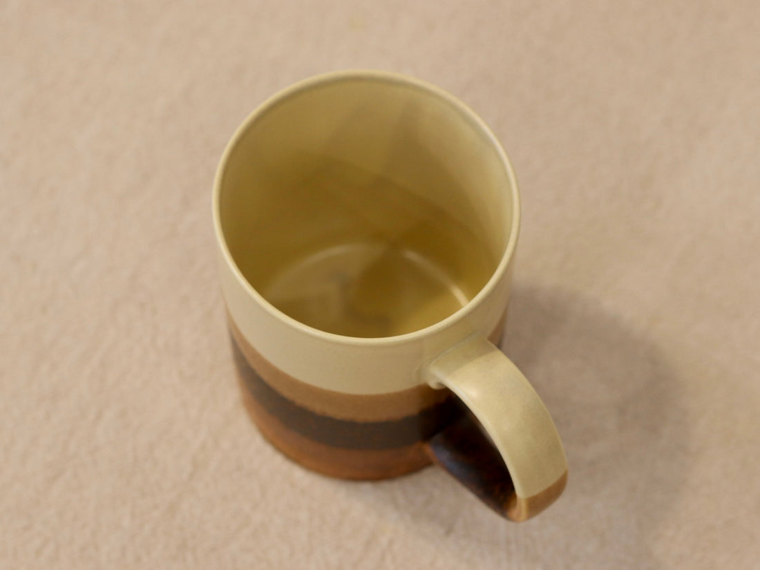 Japanese Layer Painted Pottery Mug Small