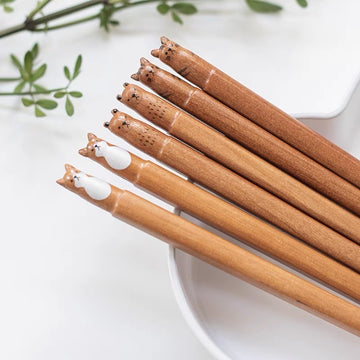 Fluffy Natural Wood Chopstick