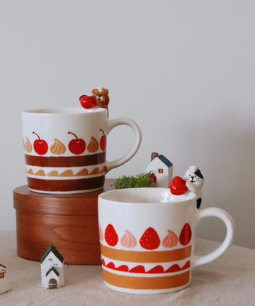 Decole Cake Mug - Strawberry / Cherry