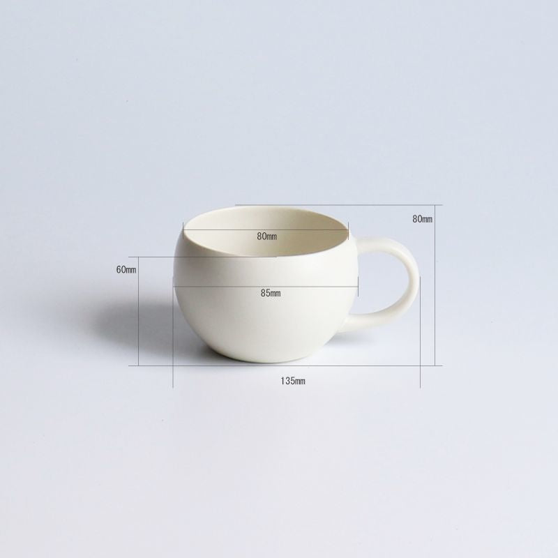 日本制白色陶瓷SALIU 咖啡/茶杯碟