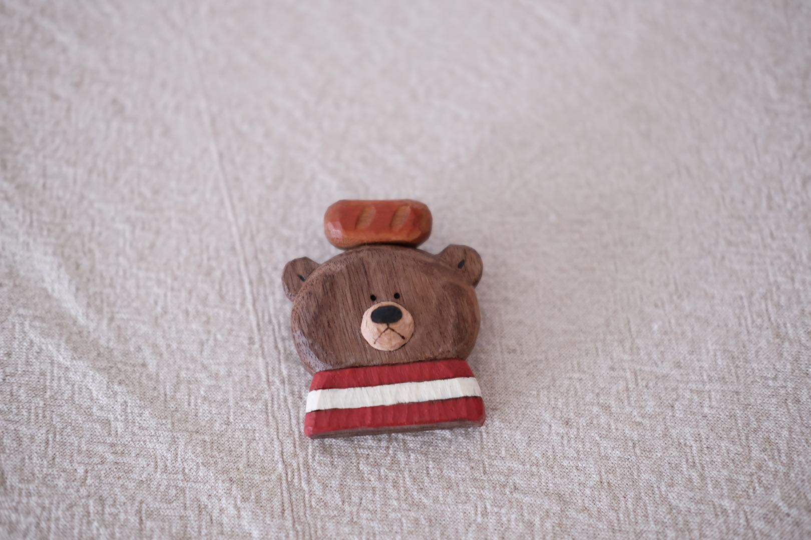 Bear brooch( baguette)  - By Japanese artist Kinone
