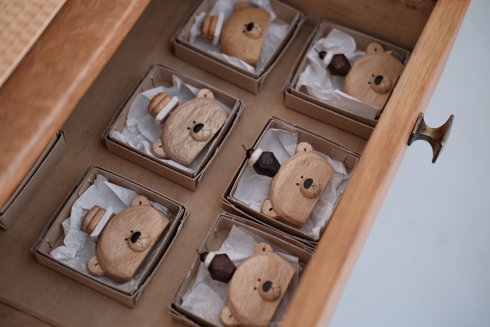 Bear brooch(cup cakes)  - By Japanese artist Kinone