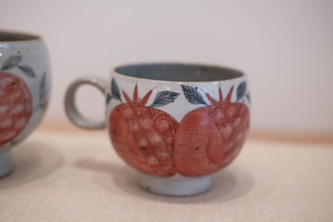 Cool Banana Round Coffee Mug - Pomegranate