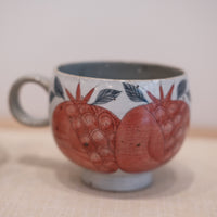 Cool Banana Round Coffee Mug - Pomegranate