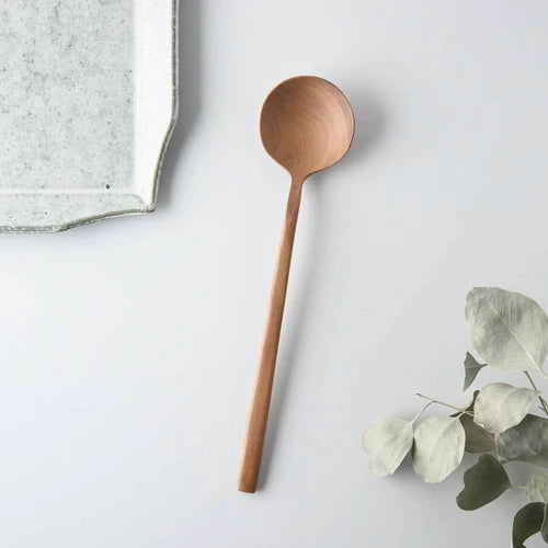 Natural Wood Dinner Spoon