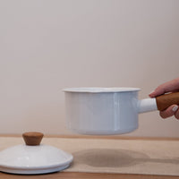 日本野田珐琅搪瓷小奶锅