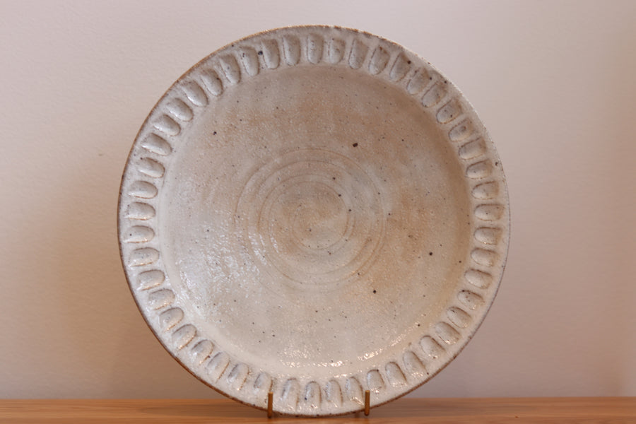 Japanese Powder Grinding Platter Round Plate/Bowl