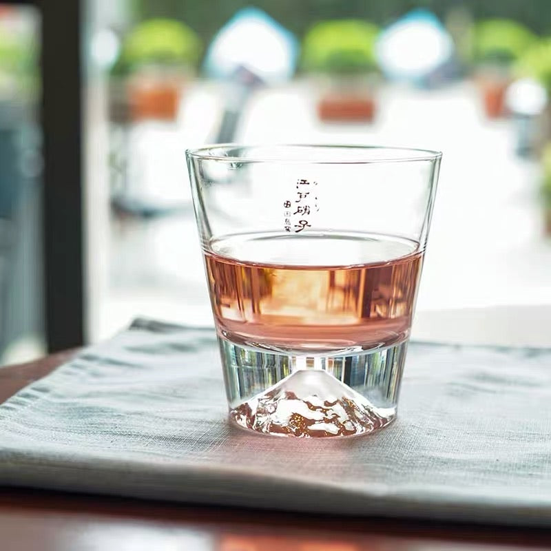 江户硝子富士山玻璃杯