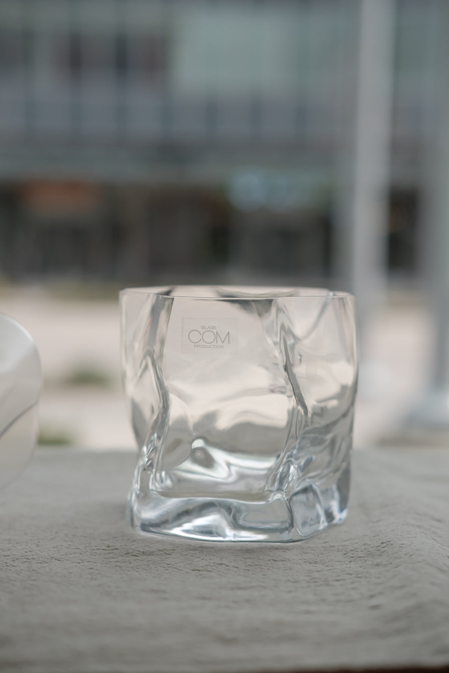 小松诚设计日本褶皱玻璃水杯