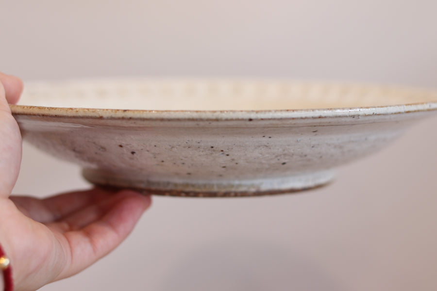 Japanese Powder Grinding Platter Round Plate/Bowl