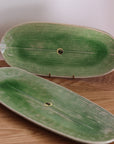 Shigaraki Ware Bamboo Leaf Long Plate