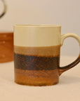 Japanese Layer Painted Pottery Mug Small
