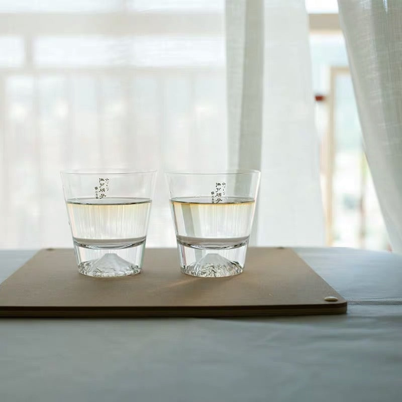 江户硝子富士山玻璃杯