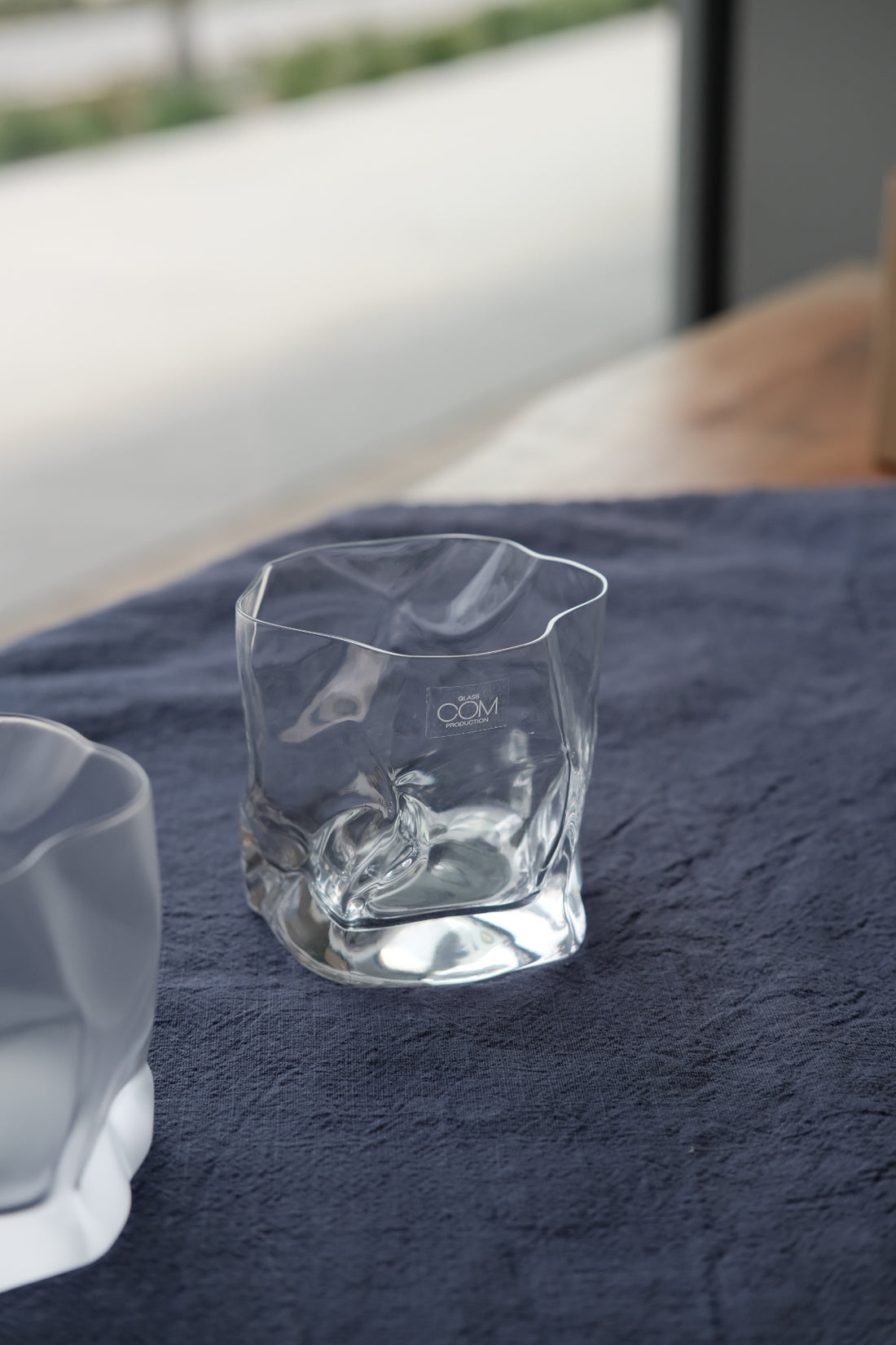 Crumple Oldfashion Crinkle Glass Tumbler