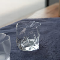 Crumple Oldfashion Crinkle Glass Tumbler